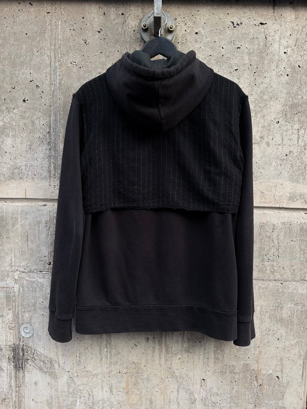 Aganovich Pinstripe Panel Zip Hoodie (48)