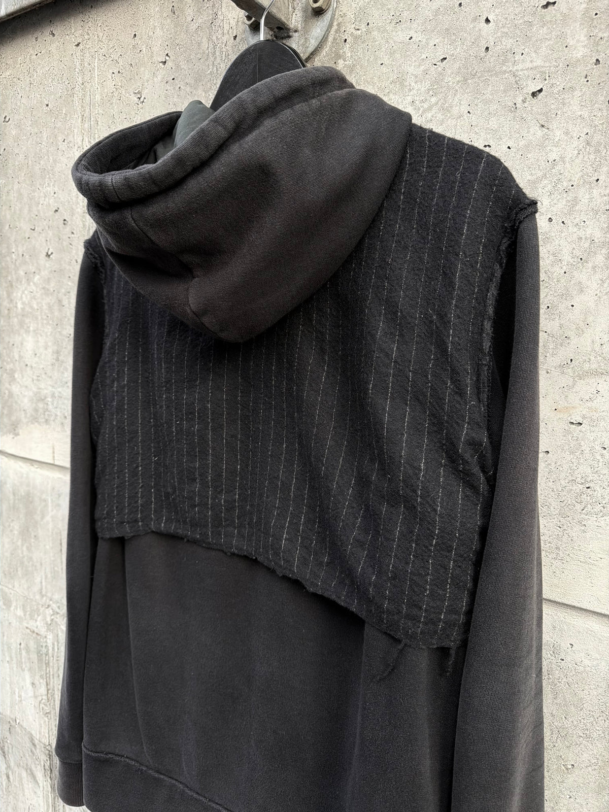 Aganovich Pinstripe Panel Zip Hoodie (48)