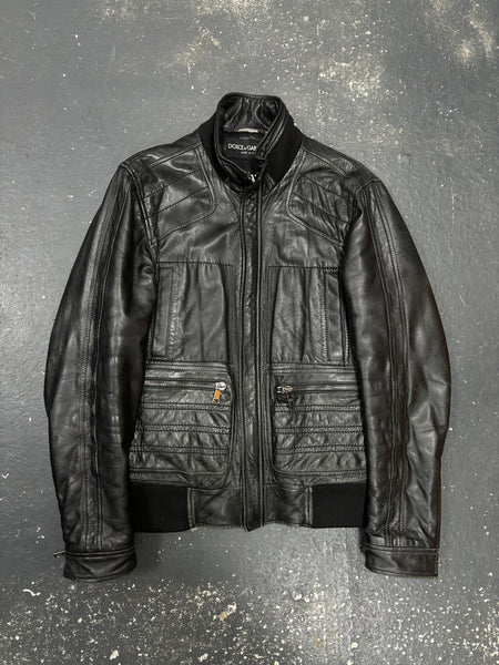 Dolce & Gabbana Lamb Nap Leather Jacket (M)