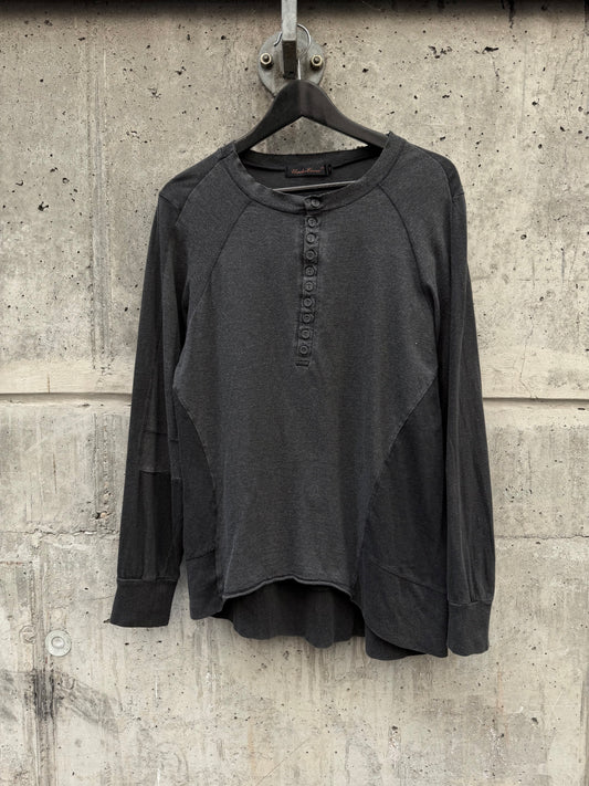 AW/05 Undercover Arts & Crafts Multi-Button Henley Long Sleeve Top (2)