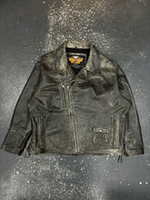 Lade das Bild in den Galerie-Viewer, Harley Davidson Grey Biker Leather Jacket (3XL)
