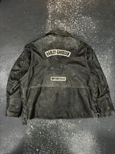 Lade das Bild in den Galerie-Viewer, Harley Davidson Grey Biker Leather Jacket (3XL)
