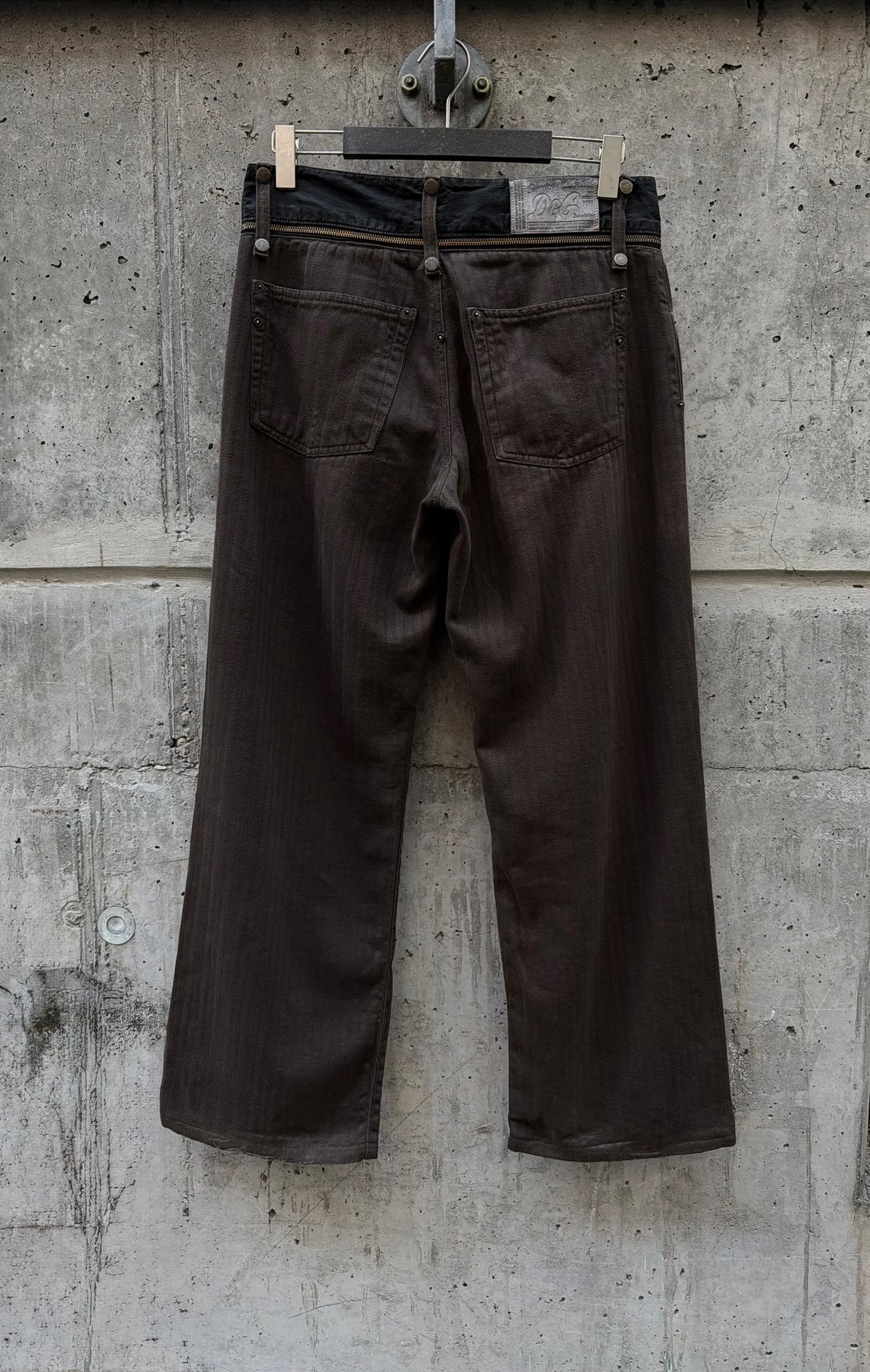 AW/03 Dolce & Gabbana Double Waistband Zip Pant