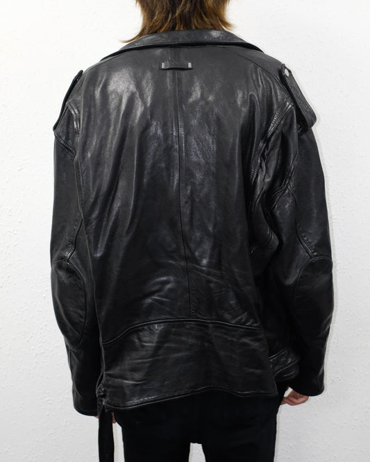 YPS Biker Leather Jacket (XXL)