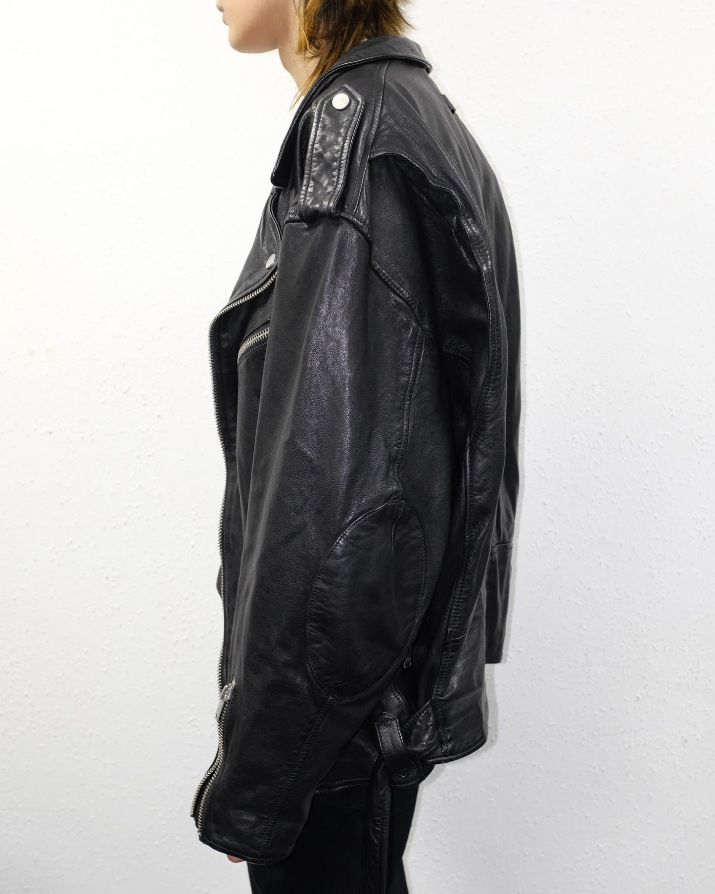 YPS Biker Leather Jacket (XXL)